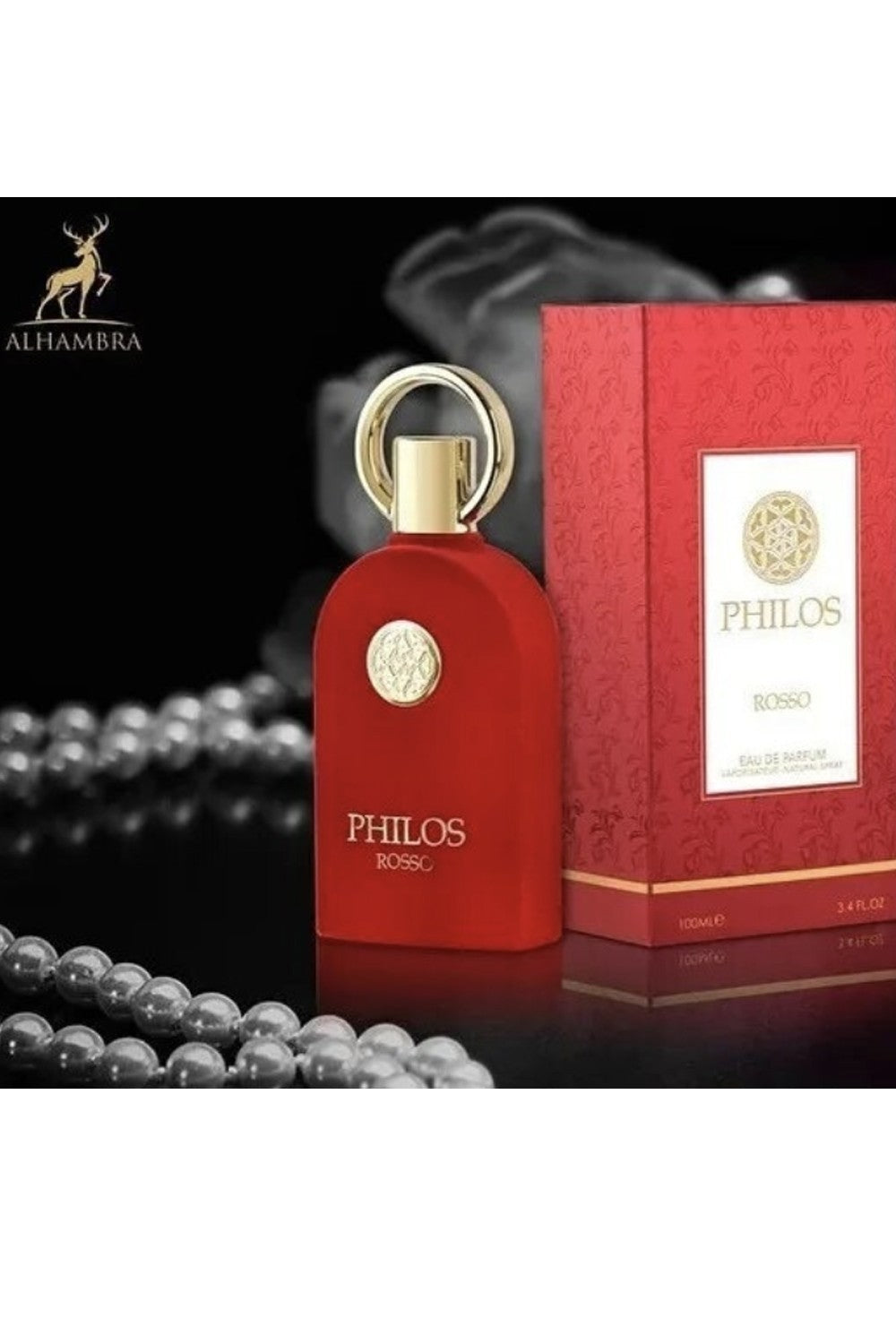 Eau de Parfum Philos Rosso ALHAMBRA 100mL - Maison Alhambra Perfumes Dubaï