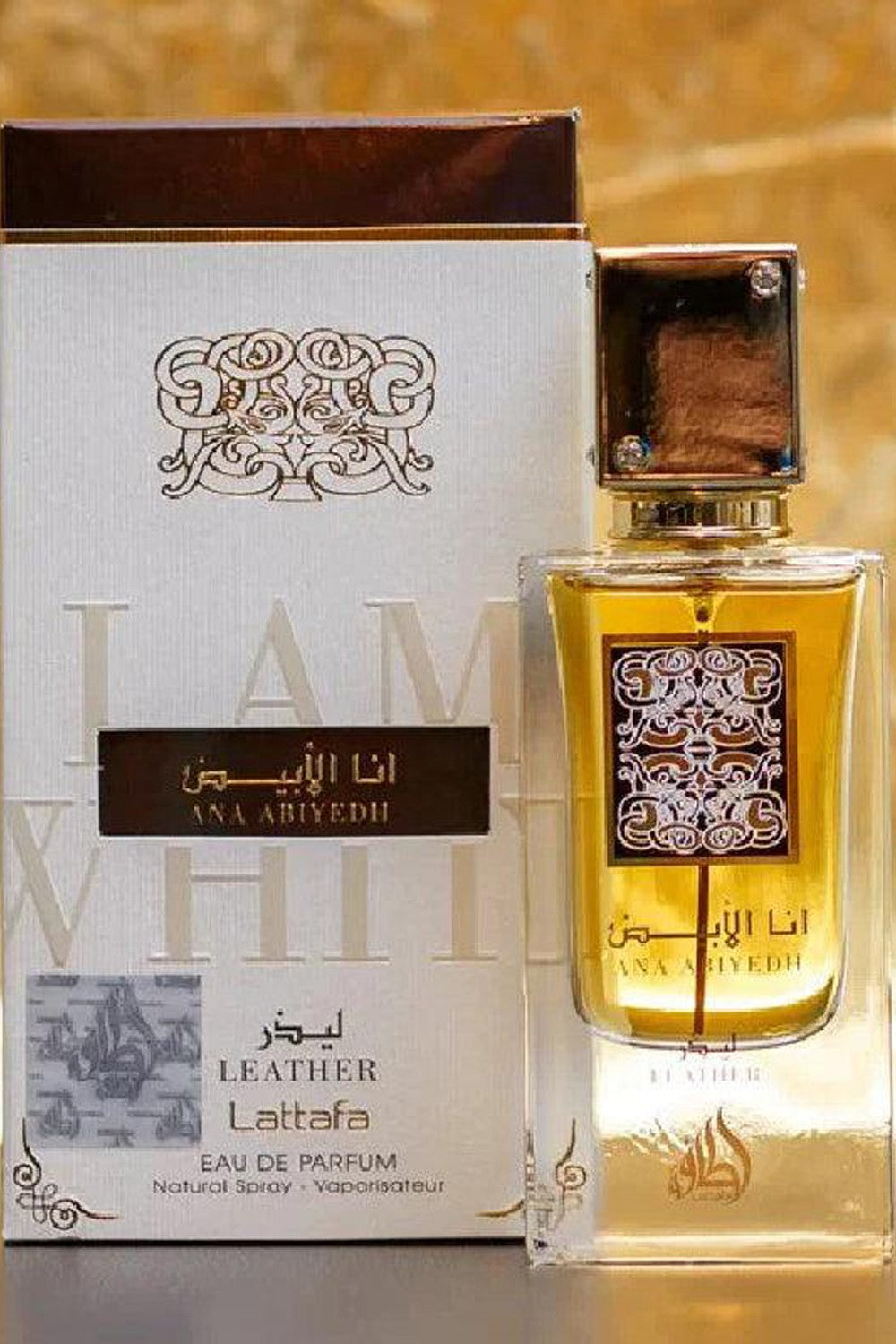 Eau de Parfum Ana Abiyedh Leather Lattafa 60mL - Lattafa Perfumes Dubaï
