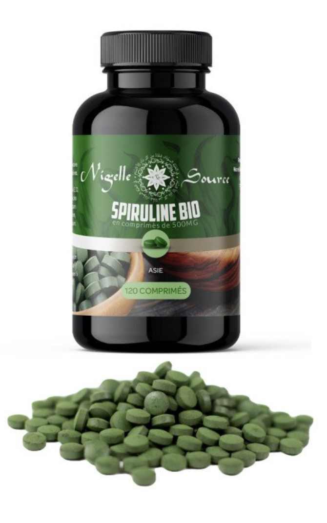 120 Comprimés Bio de Spiruline certifié Ecocert - Nigelle Source