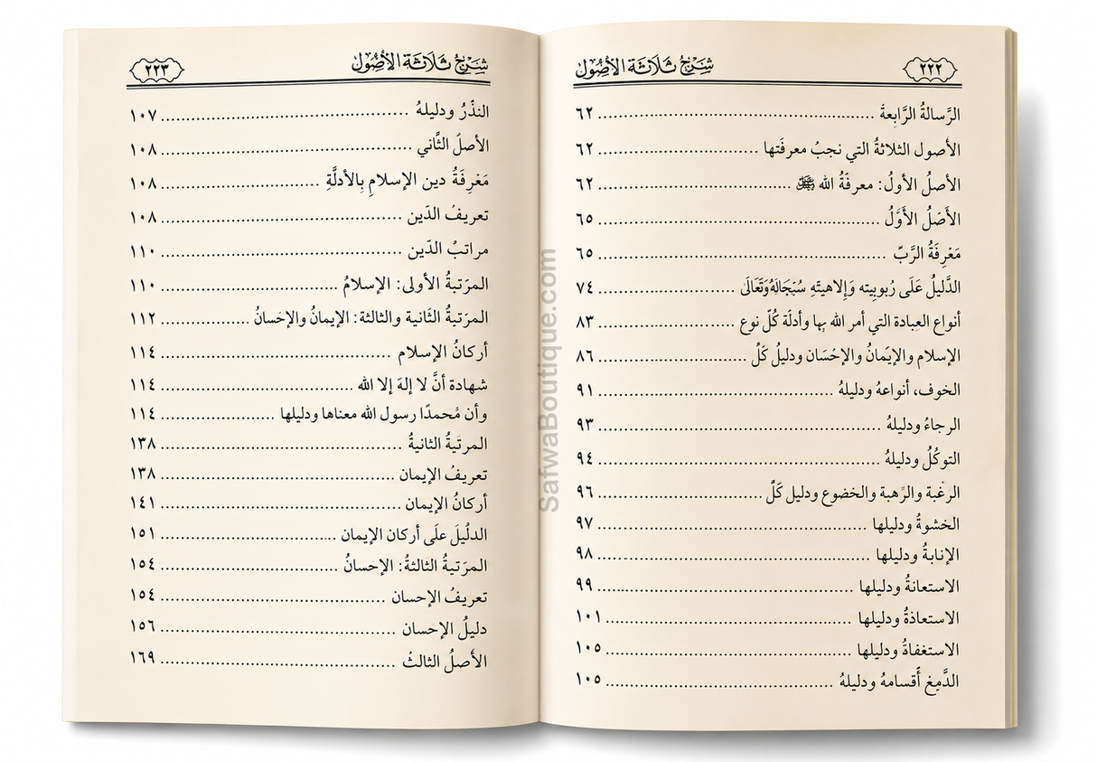 Sharḥ Thalāthat al-Uṣūl – Commentaire des Trois Fondements - Cheikh Ṣāliḥ al-Fawzān