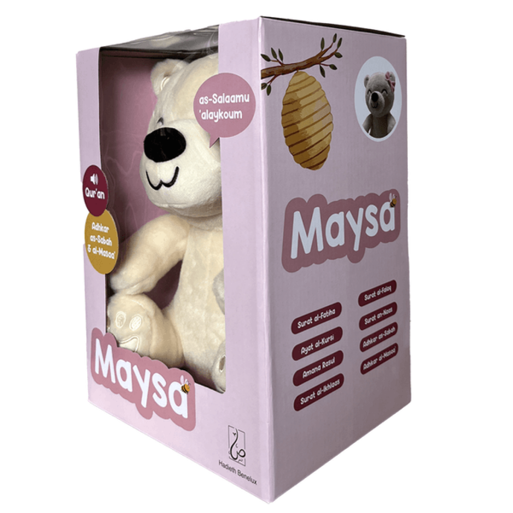 Ours en peluche Maysa veilleuse coranique - Hadieth Benelux