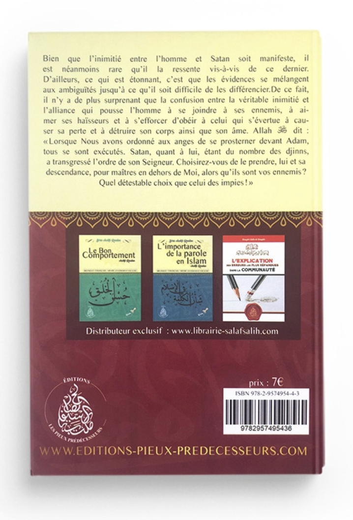 L'inimitié De Satan, De Cheikh Raslan - Éditions Les Pieux Prédécesseurs