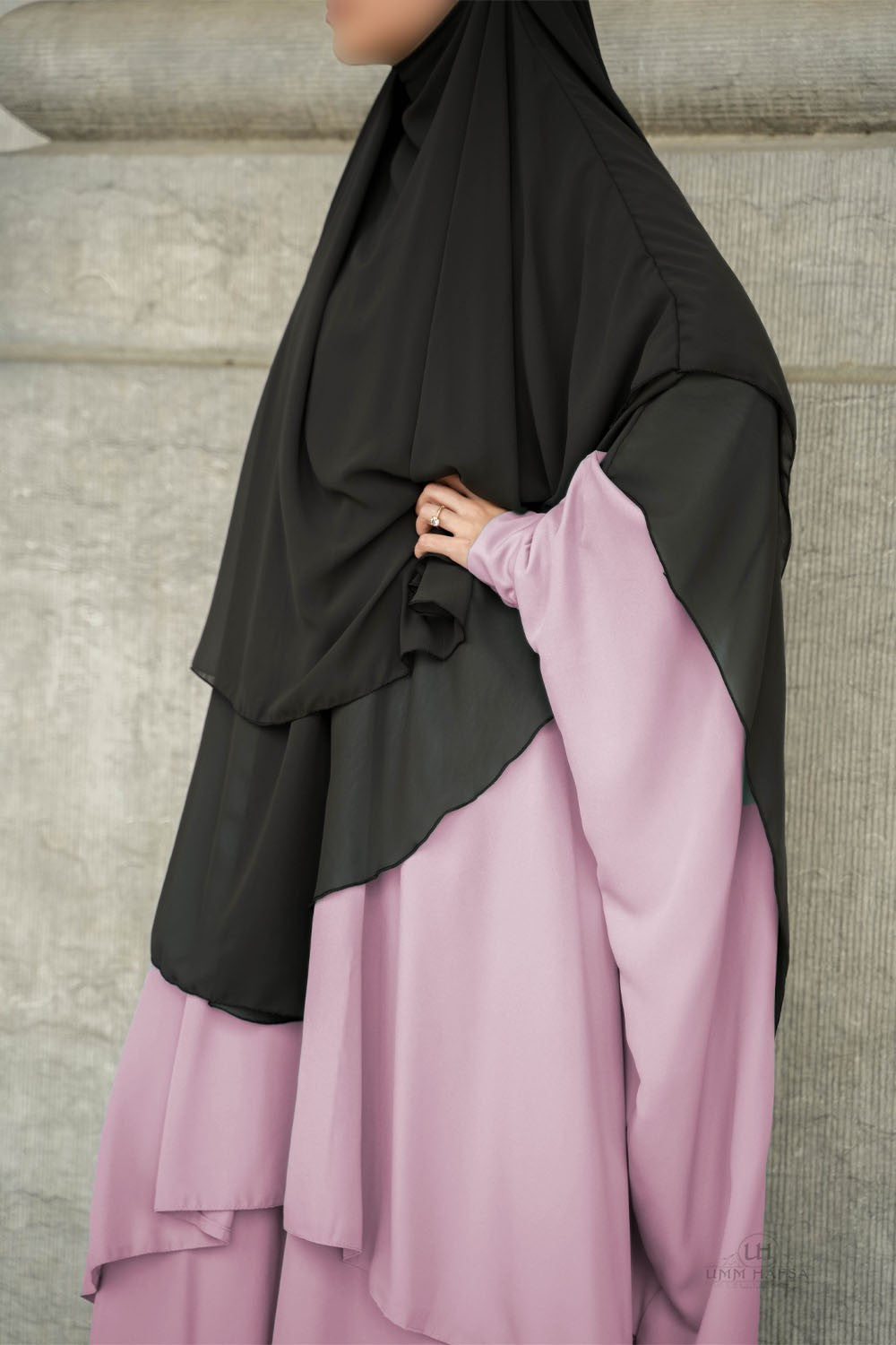 Abaya 2 pièces à clips Umm Hafsa