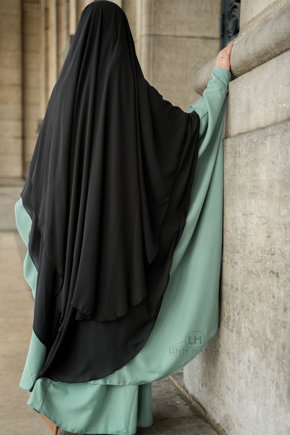 Abaya 2 pièces à clips Umm Hafsa