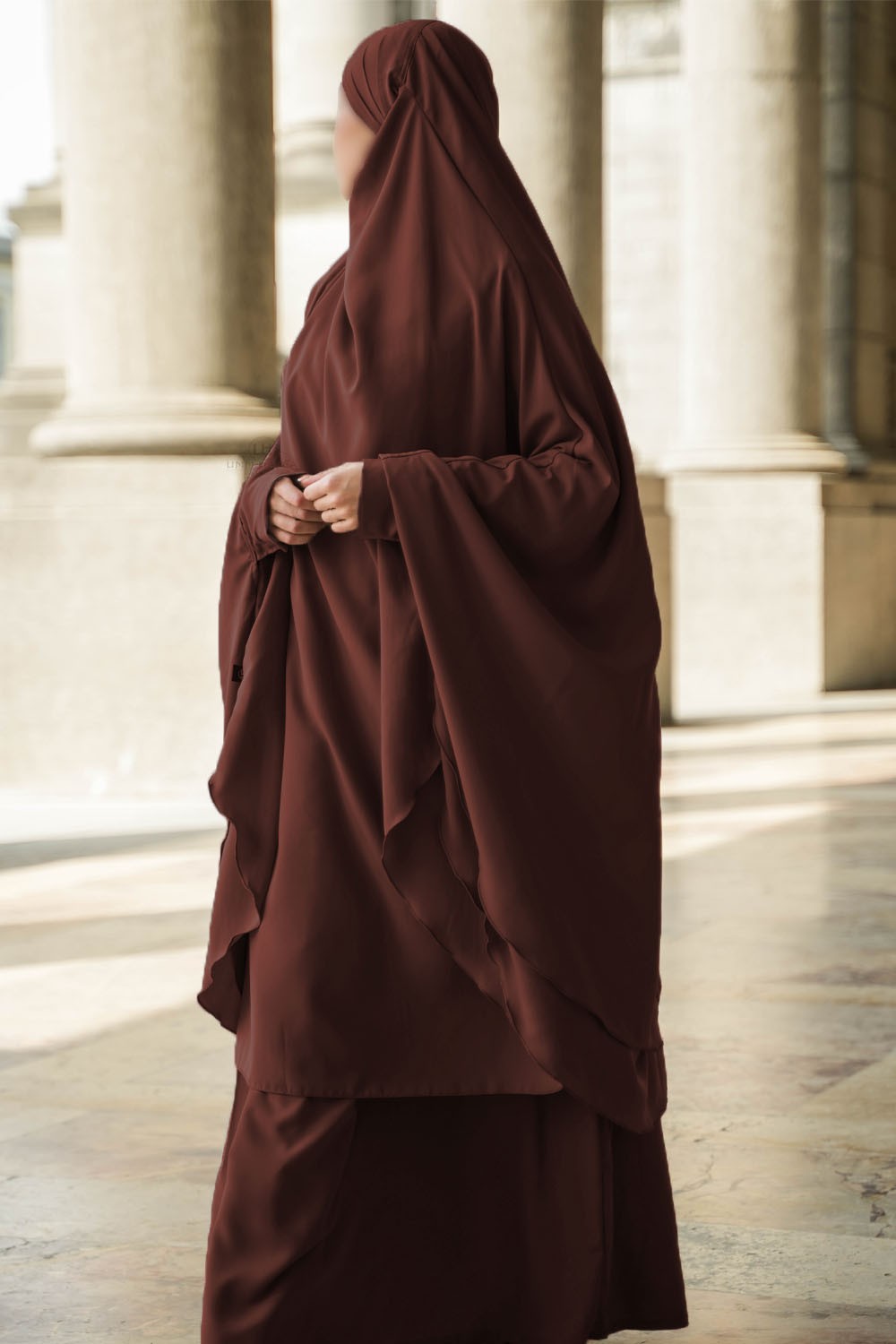 Jilbab Amira 2 voiles Umm Hafsa