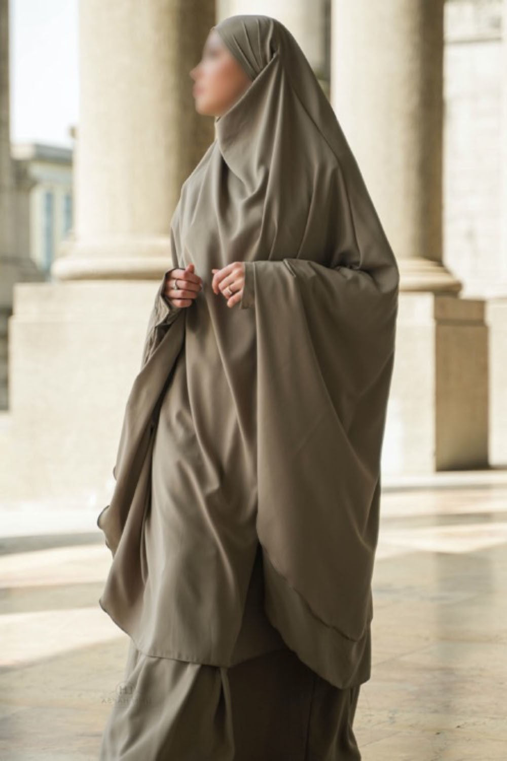 Jilbab Amira 2 voiles Umm Hafsa