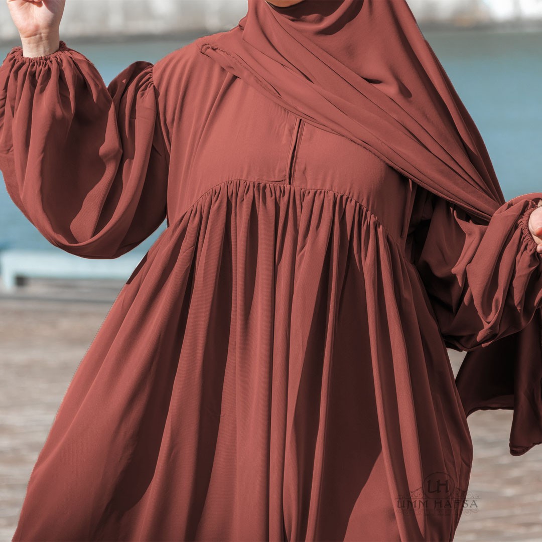 Abaya manche ballon Umm Hafsa