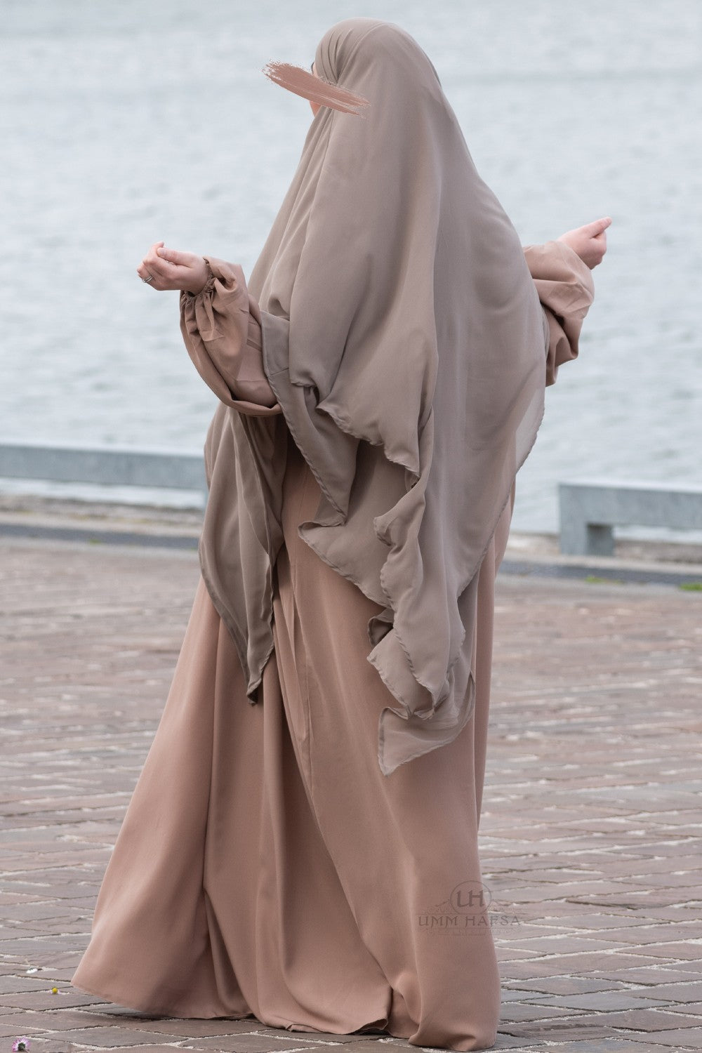Abaya manche ballon Umm Hafsa