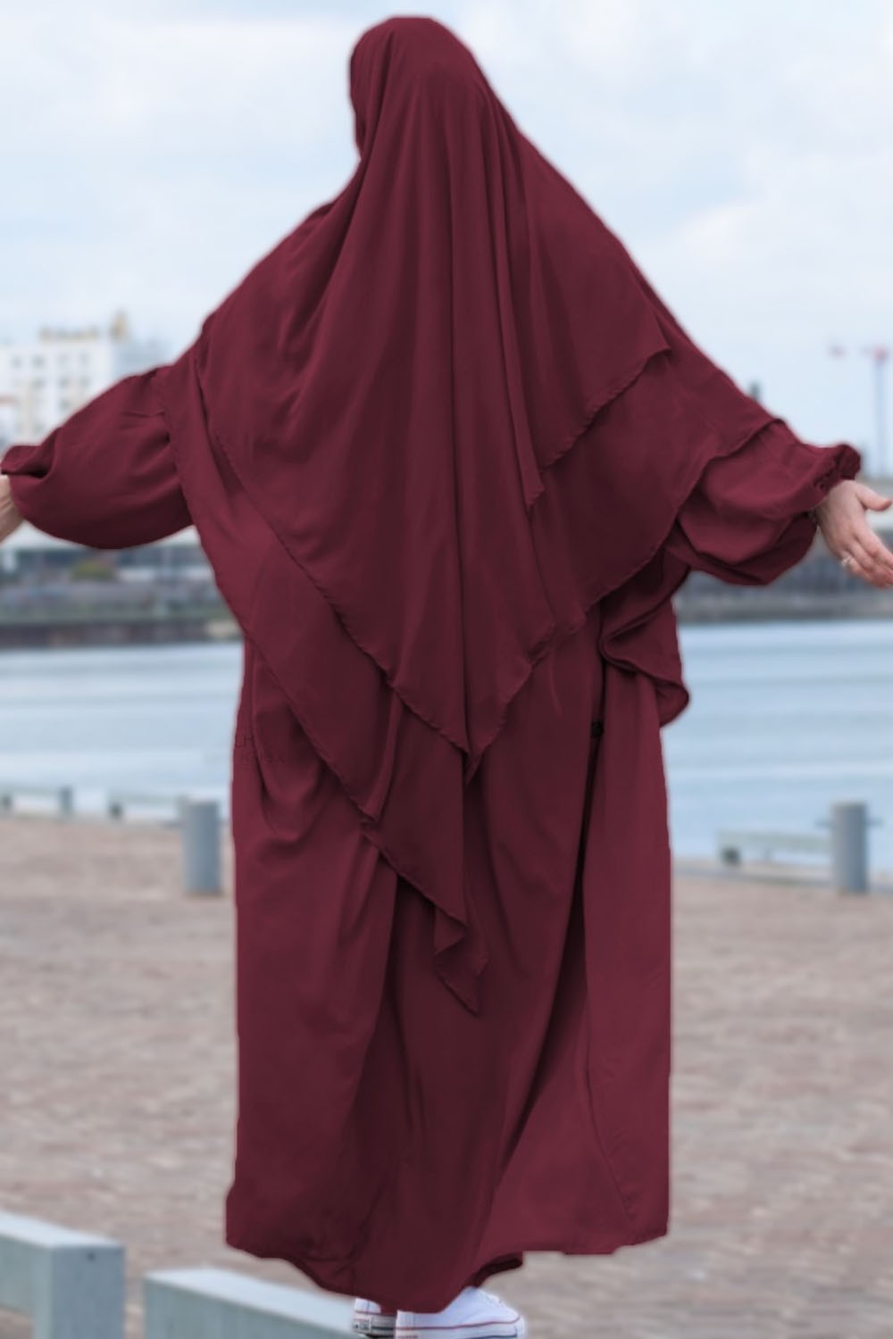 Abaya manche ballon Umm Hafsa
