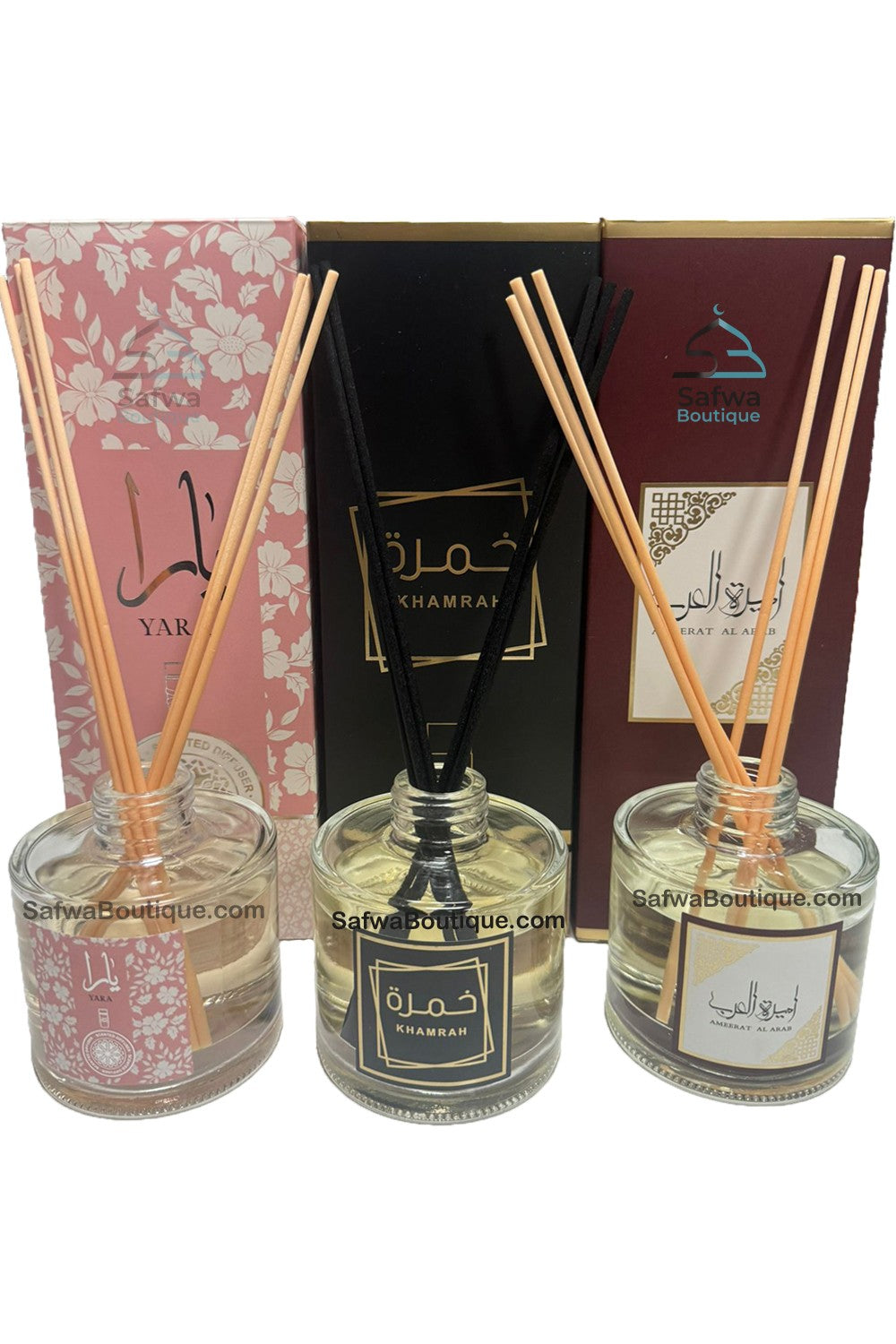 Lot de 3 Diffuseur de Parfum Yara/Khamrah/Ameerat Al Araab 100mL