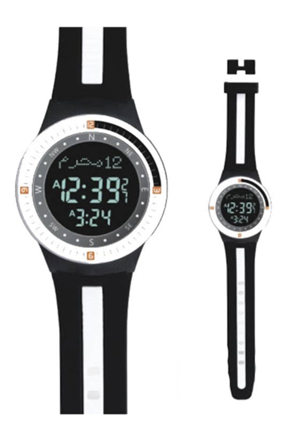 Montre de sport islamique AL-HARAMEEN HA-6505 Montre horaires Adhan étanche, Montre azan numérique