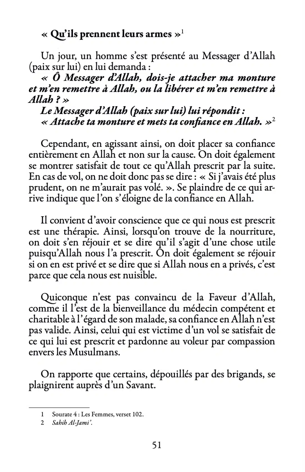 La Confiance en Allah de ibn Qudamah - Édition MuslimLife