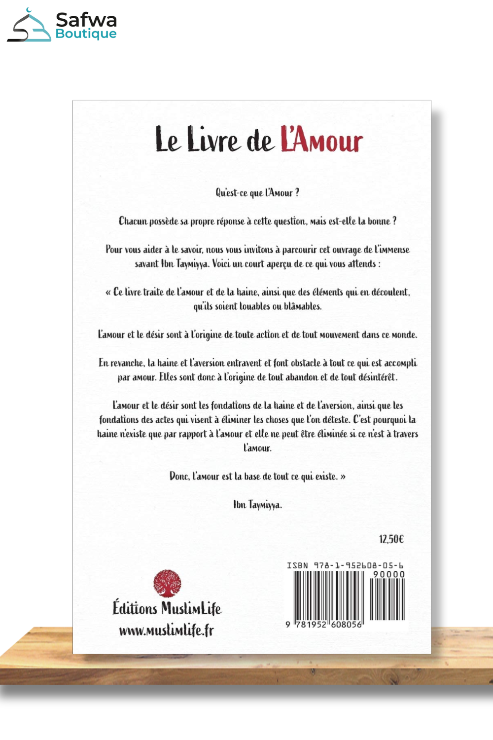Le Livre de L'Amour de Ibn Taymiyya - Édition MuslimLife
