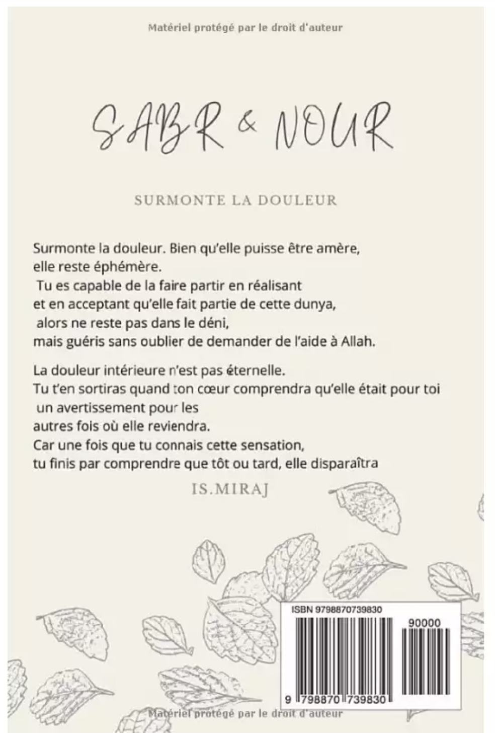 Sabr & Nour : Surmonte la douleur - Is. Miraj