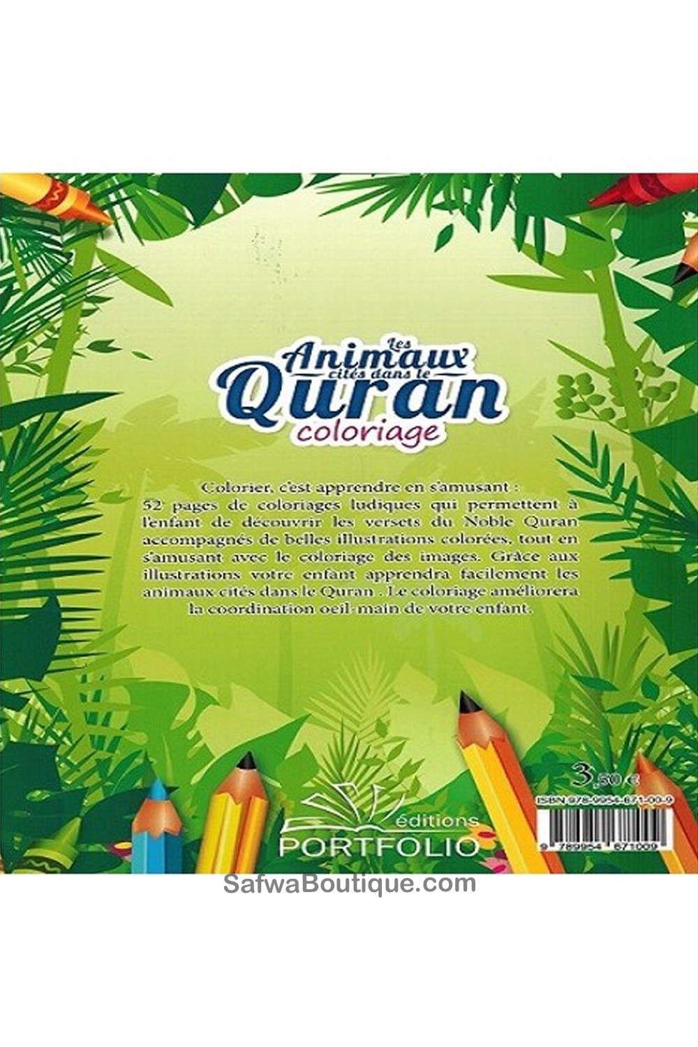 Livre de Coloriage: Les animaux cites dans le Quran - Edition Portofolio