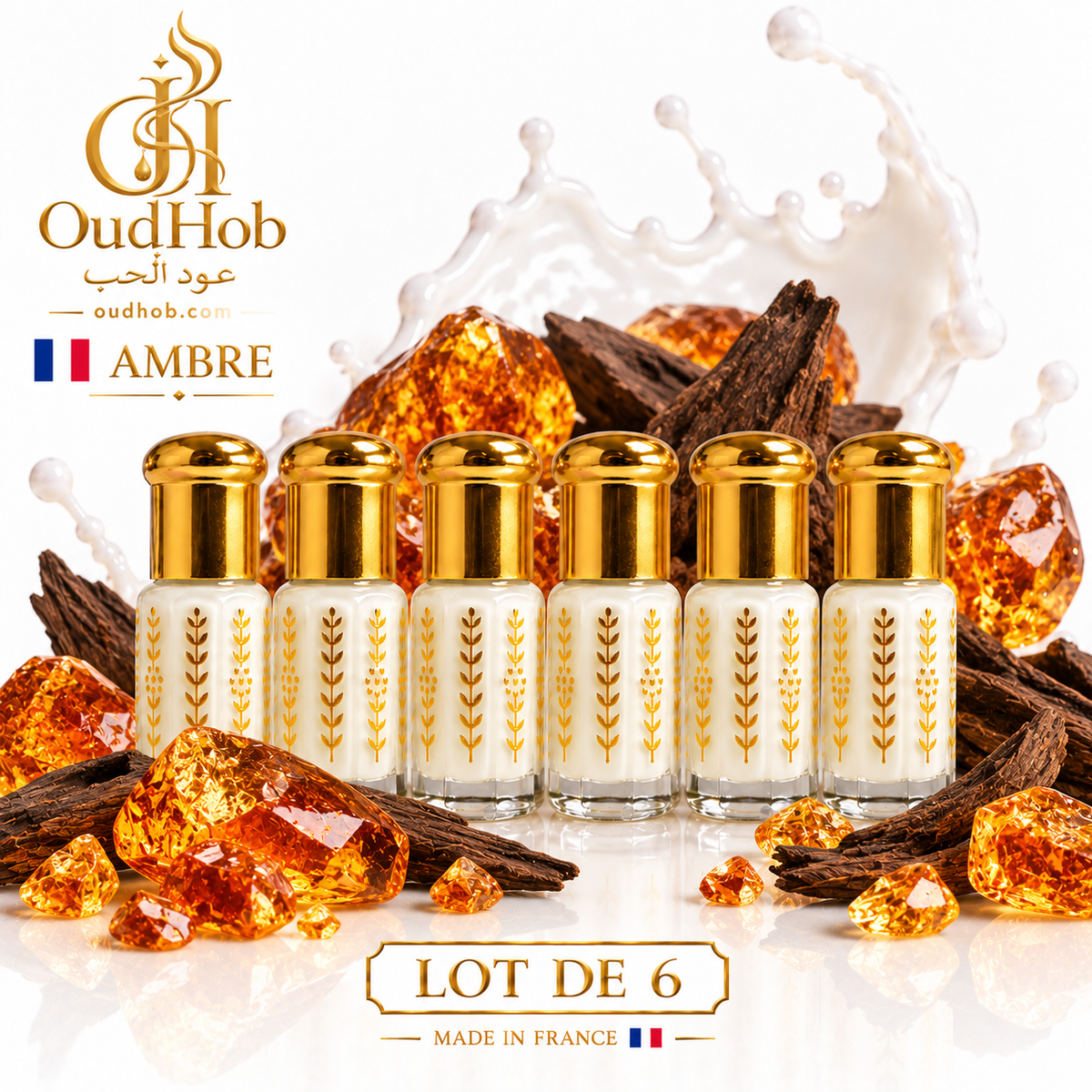 Musc Tahara Ambre – Musc Intime Sans Alcool 3 ml - Fabriqué en France – OudHob | عود الحب