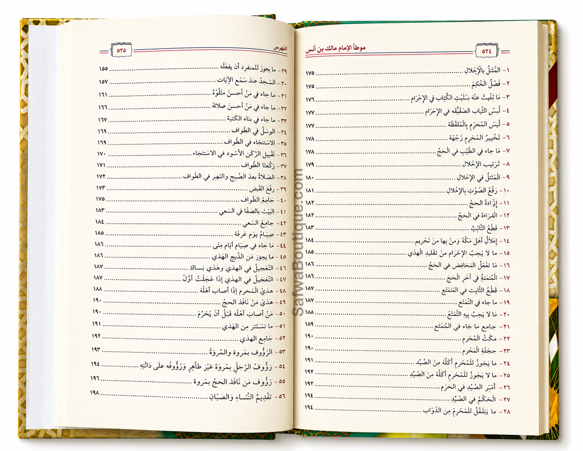 Al-Muwaṭṭaʾ de l'Imam Mālik ibn Anas – Texte vocalisé & Hadiths vérifiés