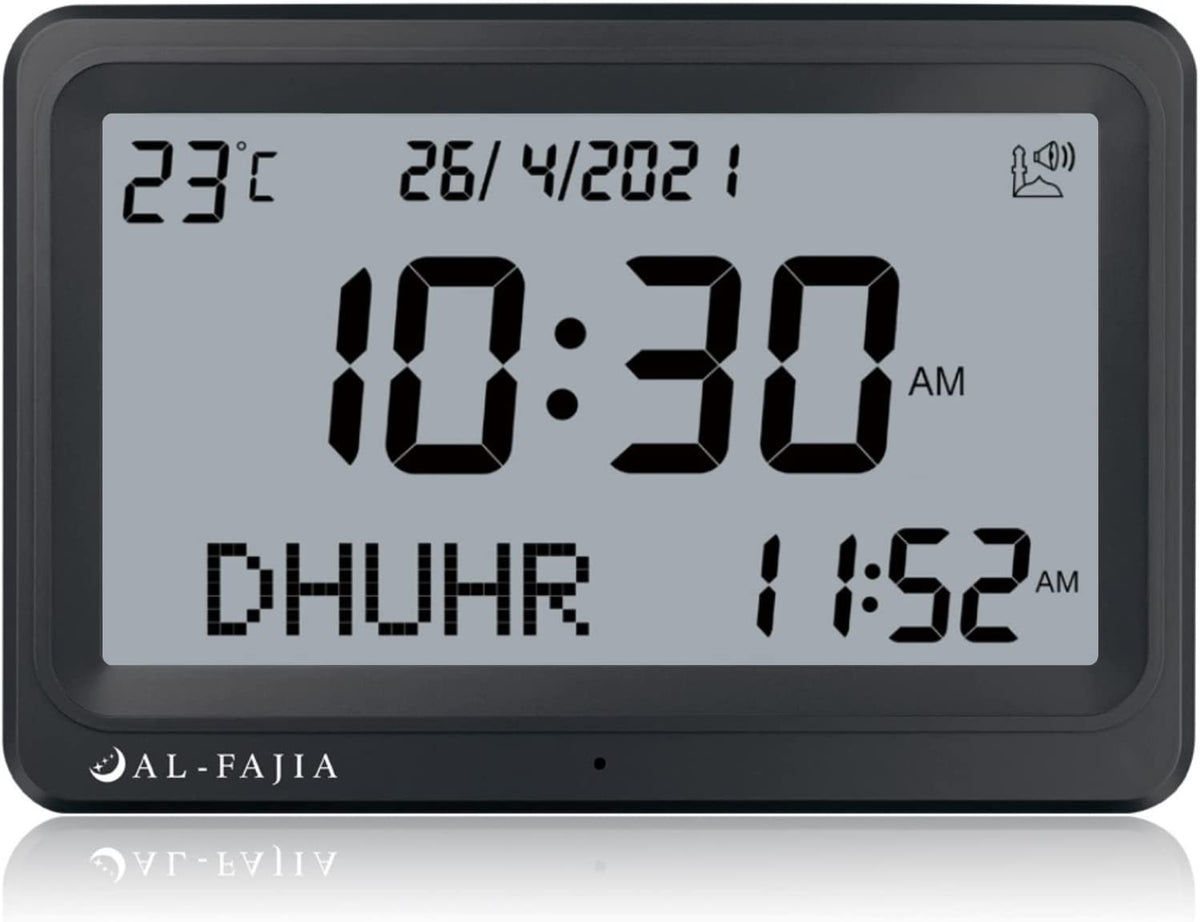 Horloge Adhan AL-FAJIA FAJ-113 Horloge (NOUVEAU MODELE) 8 sons de prière Azan