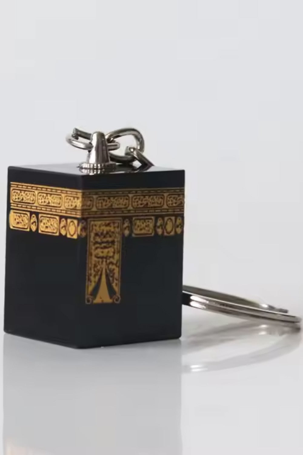 Porte-clés artisanal en cristal Kaaba avec boîte cadeau – Idéal pour Ramadan et l'Aïd