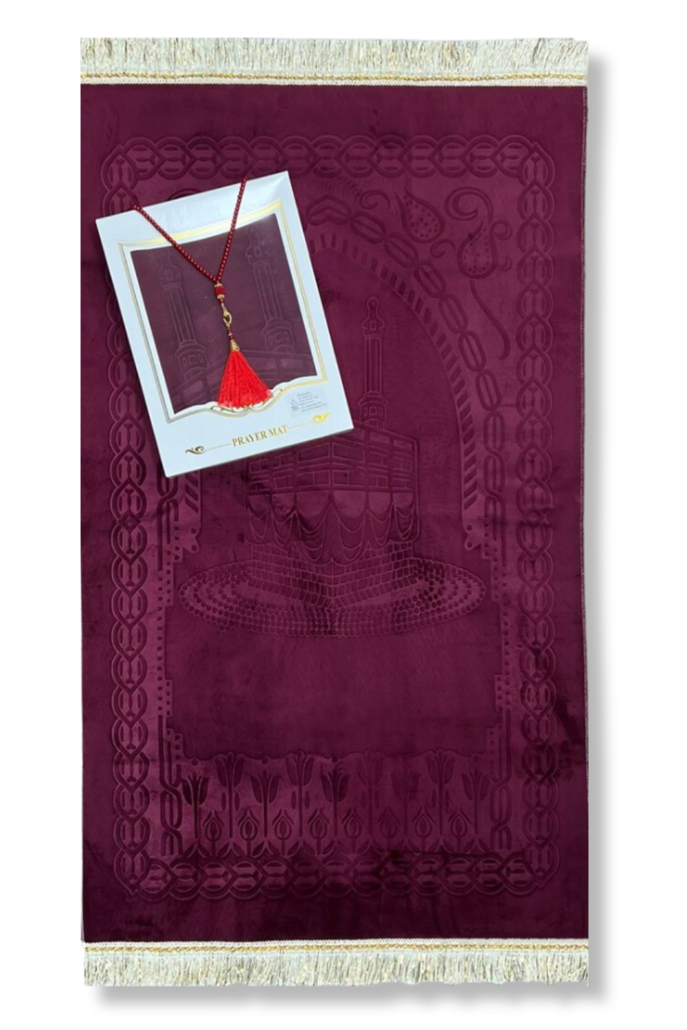 Coffret Cadeau Musulman – Tapis de Prière Velours & Chapelet (Tasbih) Élégant
