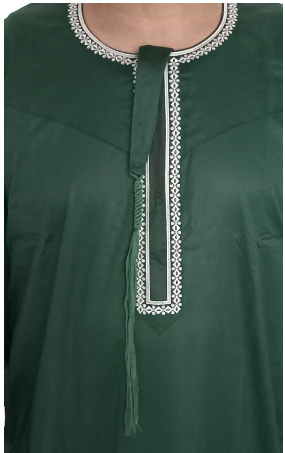 Qamis Omani en tissu satin précieux - Sultan