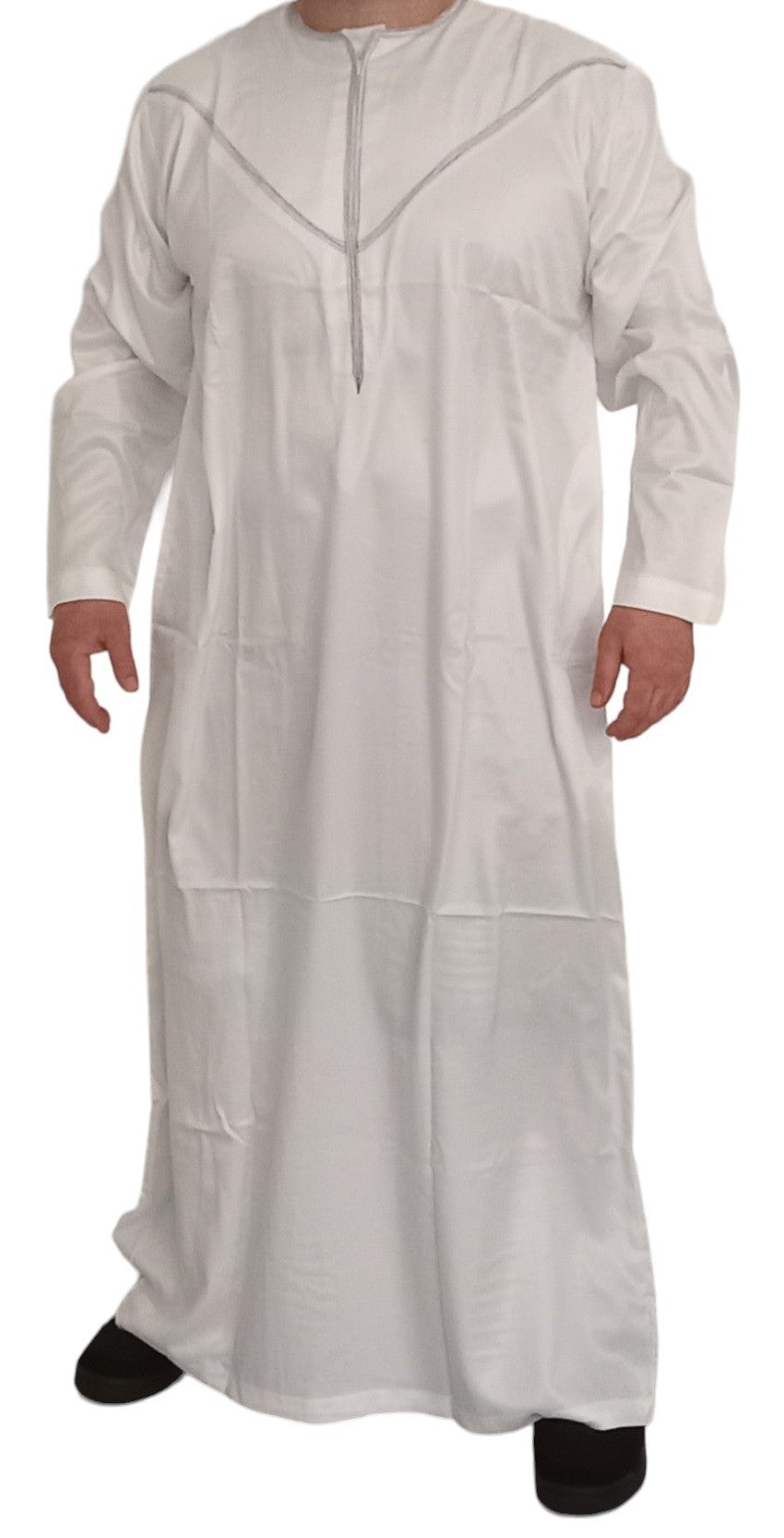 Qamis Émirati en Satin Précieux – Manches Longues | Sultan