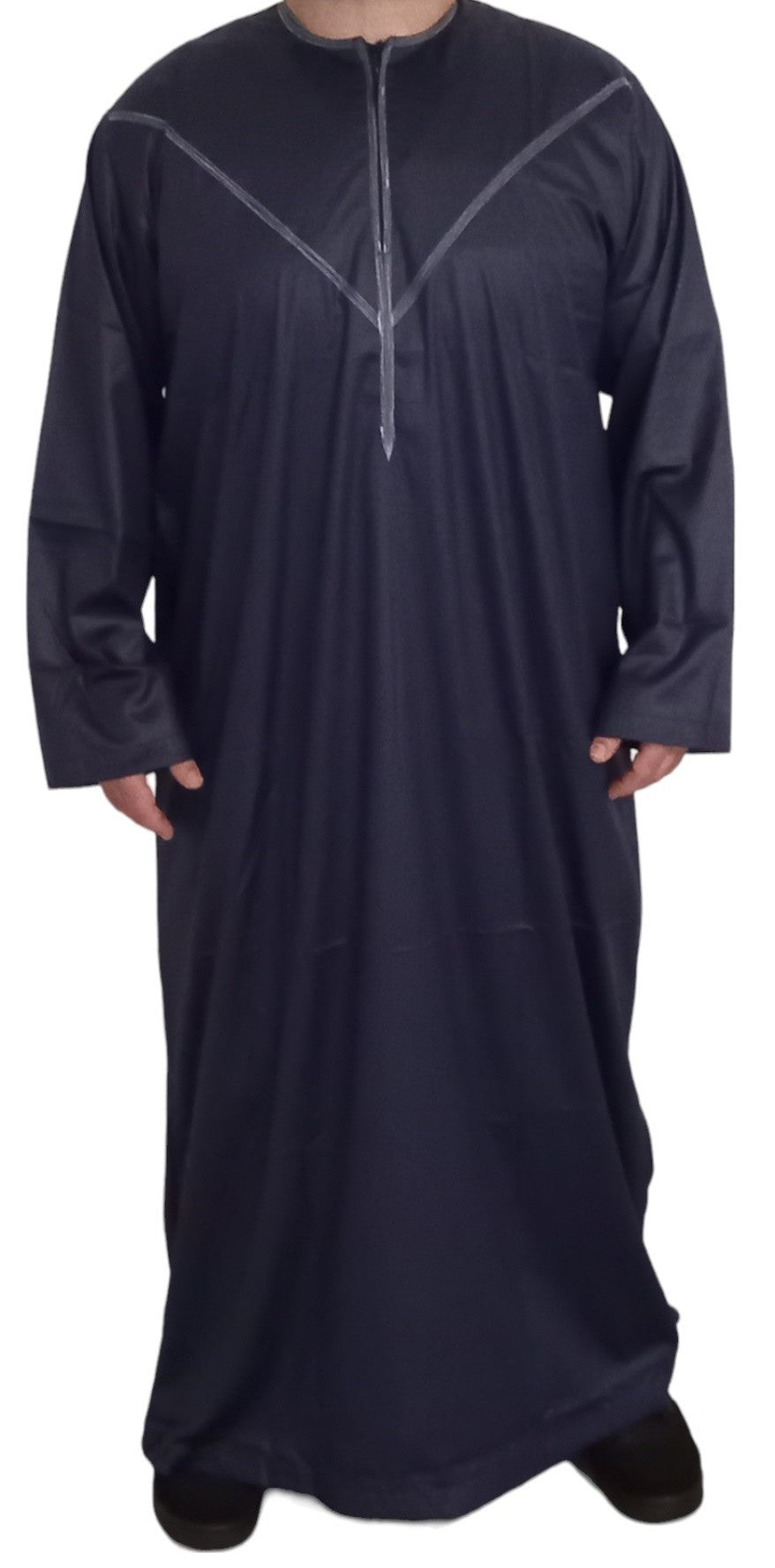 Qamis Émirati en Satin Précieux – Manches Longues | Sultan