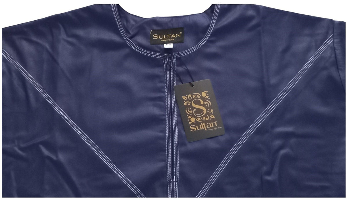 Qamis Émirati en Satin Précieux – Manches Longues | Sultan