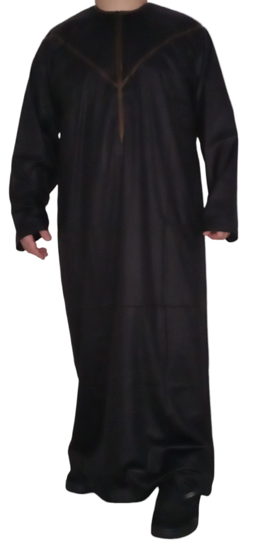 Qamis Émirati en Satin Précieux – Manches Longues | Sultan