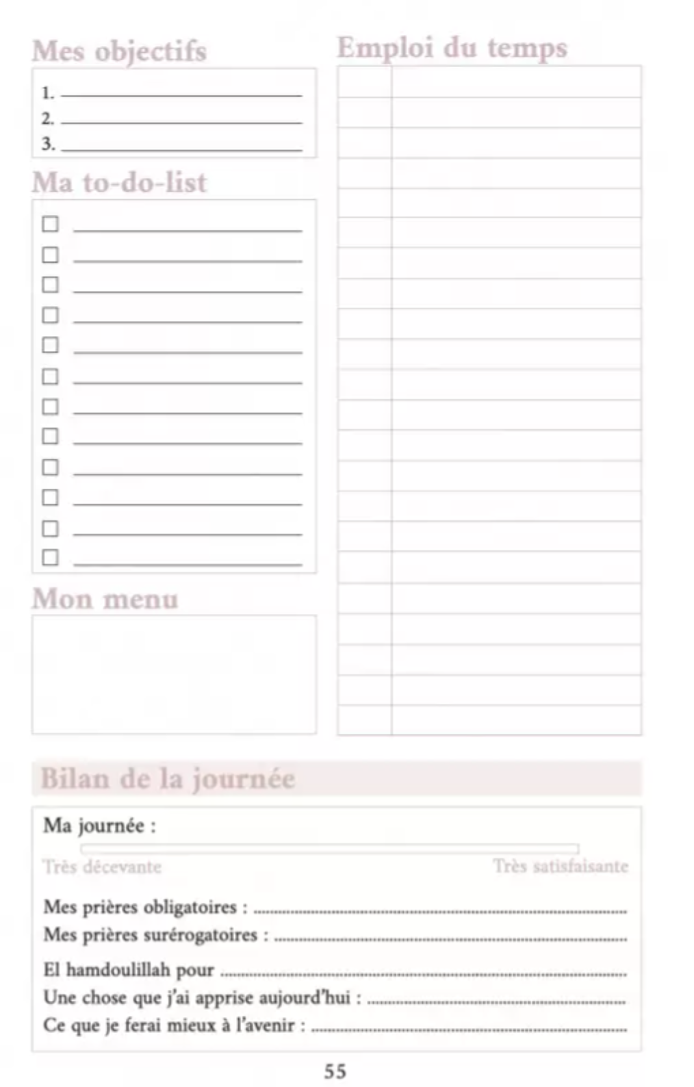 Mon Planner Ramadan Beige - Éditions AL IMAM