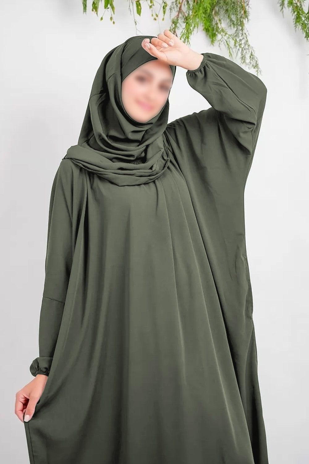 Abaya Jilbab Ajman avec Écharpe – Élégance & Confort | Moultazimoun