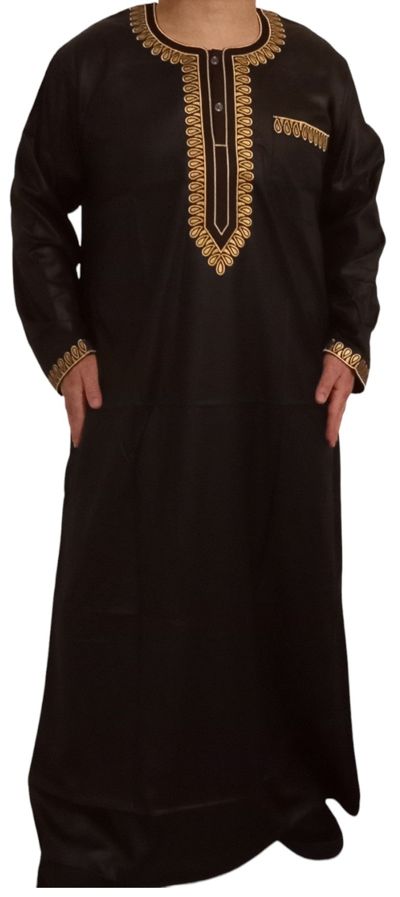 Qamis Sultan Classique Brodé – Manches Longues | Sultan