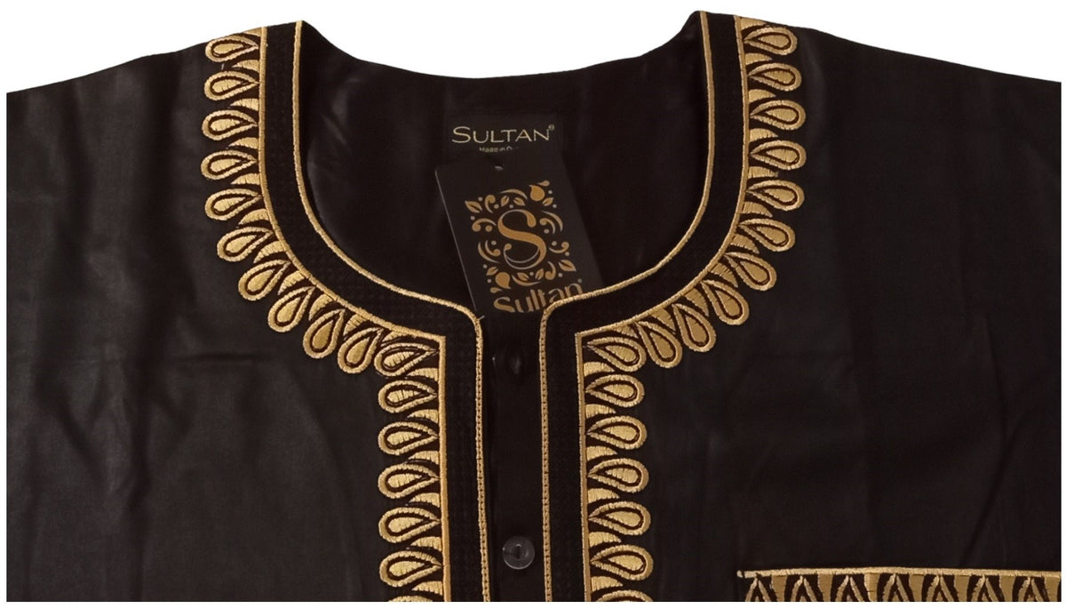 Qamis Sultan Classique Brodé – Manches Longues | Sultan