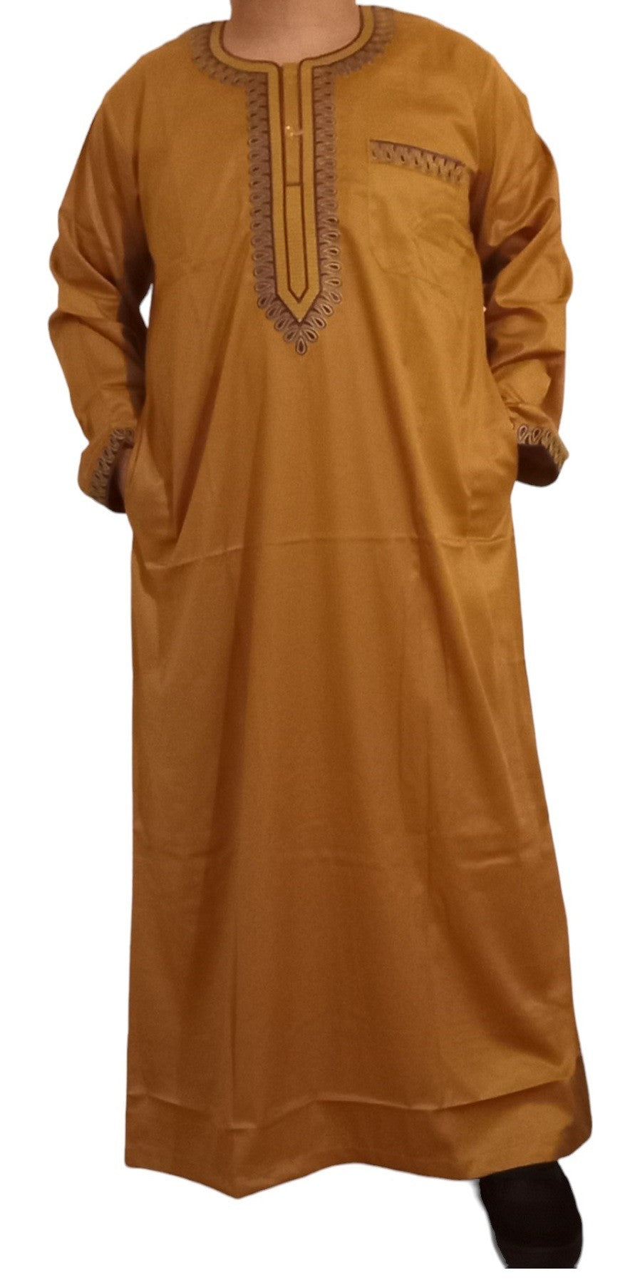Qamis Sultan Classique Brodé – Manches Longues | Sultan