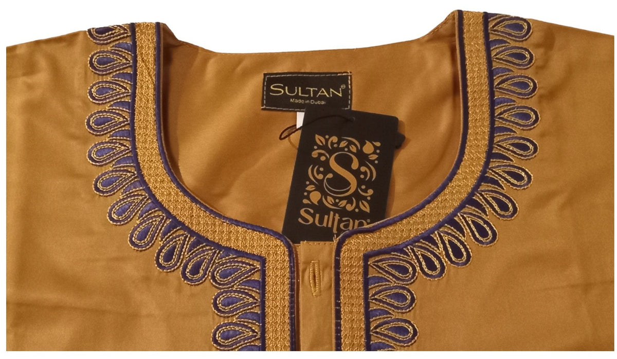 Qamis Sultan Classique Brodé – Manches Longues | Sultan