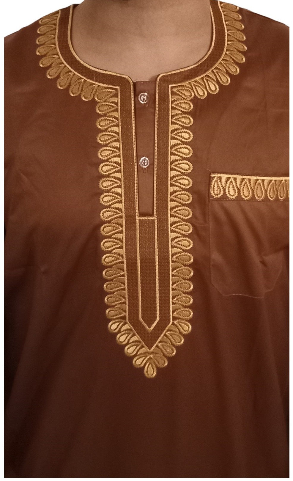 Qamis Sultan Classique Brodé – Manches Longues | Sultan