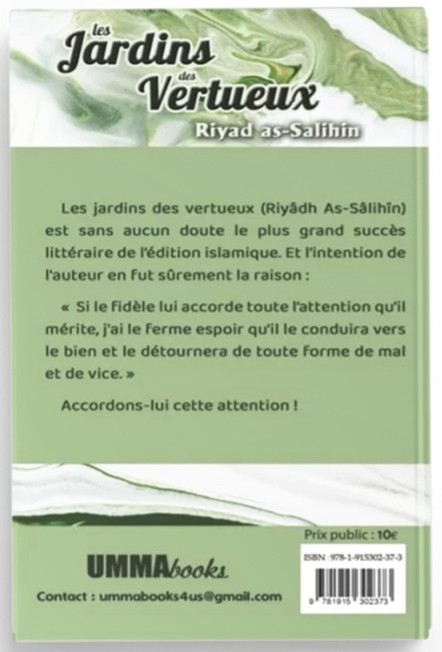 Les jardins des vertueux (Riyad as-Salihin) de An-Nawawi - Éditions Umma Books