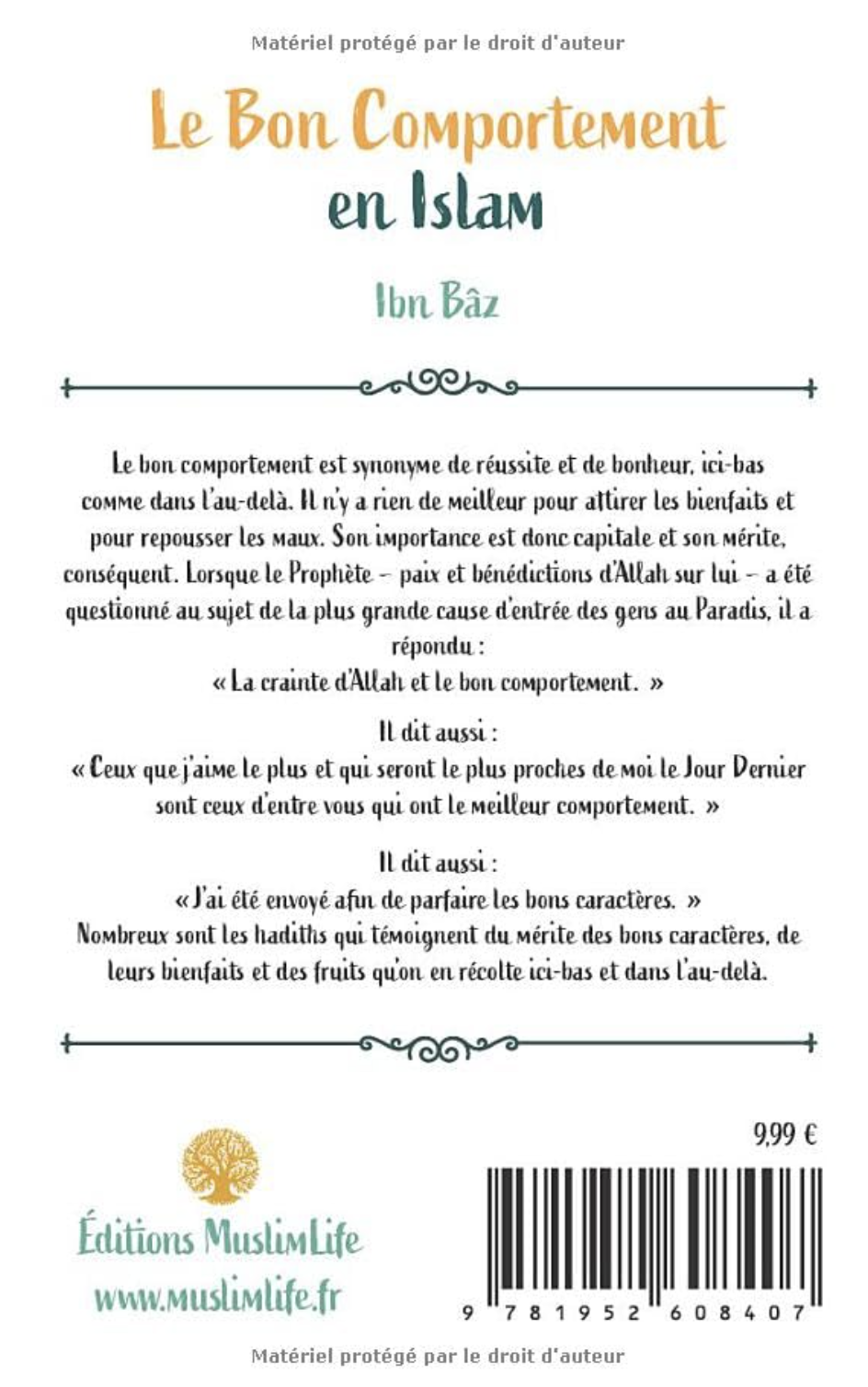 Le bon comportement en Islam de Ibn Baz - Édition MuslimLife