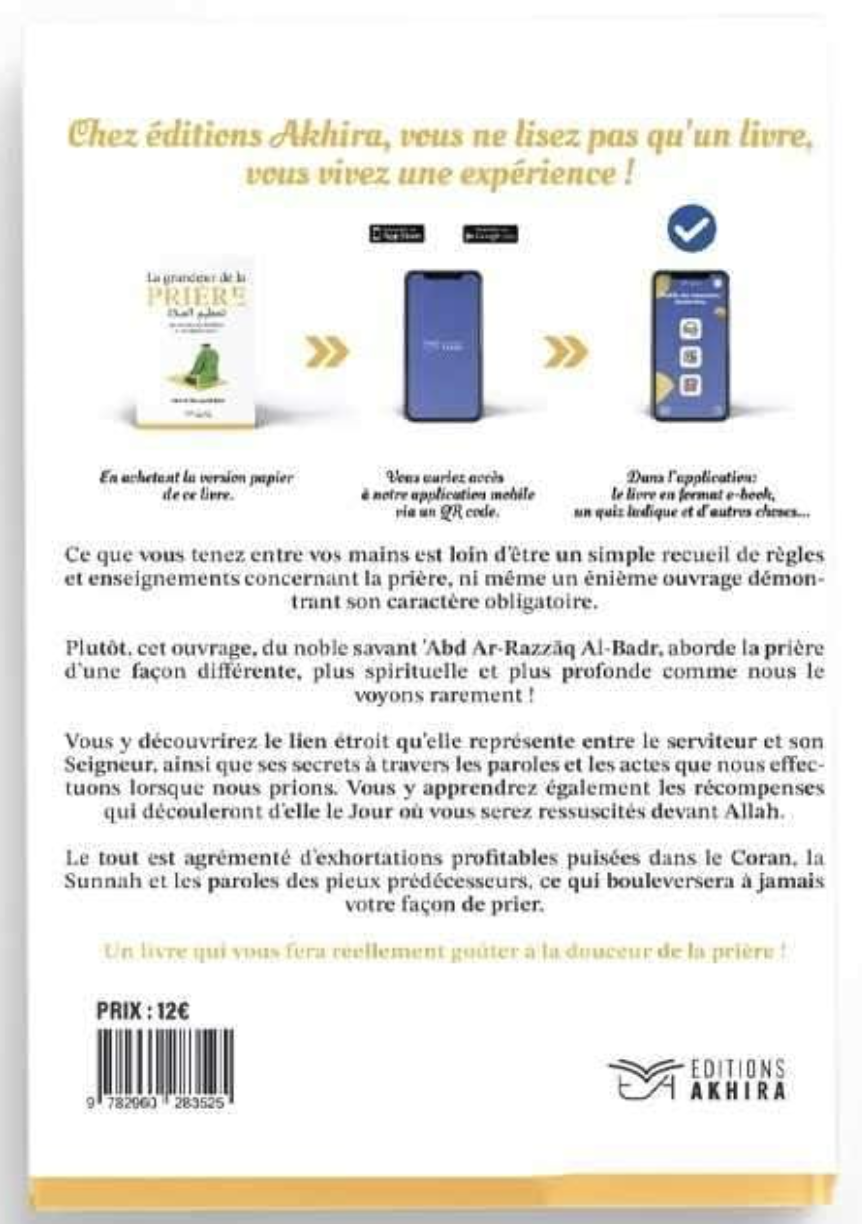 La Grandeur de la Prière de ‘Abd Ar-Razzāq Al-Badr - Éditions Akhira