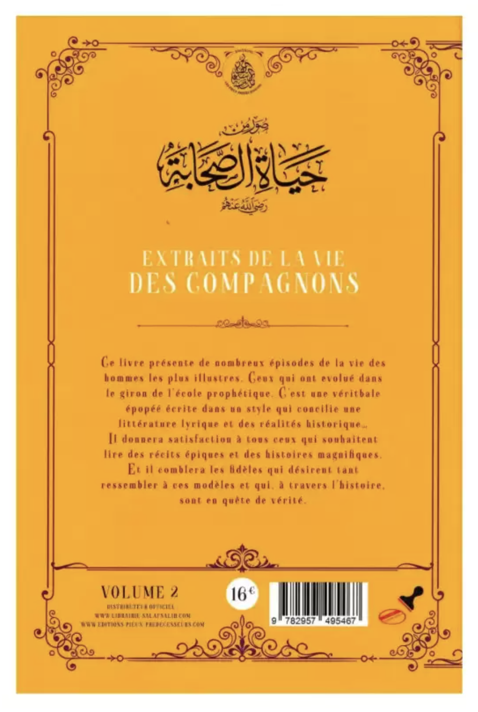 Extraits de la vie des compagnons (Volume 2) - Éditions Les Pieux Prédécesseurs