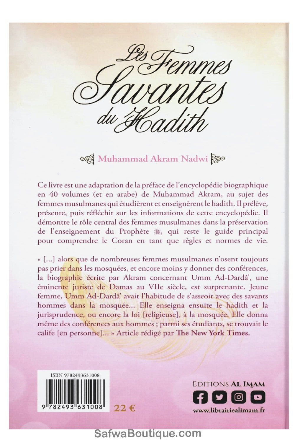 Les femmes savantes du hadith - Éditions AL IMAM
