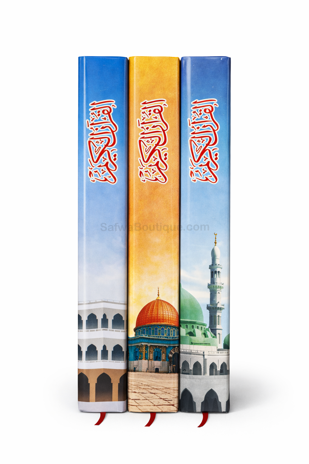 Coran Arabe 14x20 cm – Lecture Hafs ‘an ‘Asim – Masjid Al-Haram, An-Nabawi & Al-Aqsa – Édition Révisée Al-Azhar