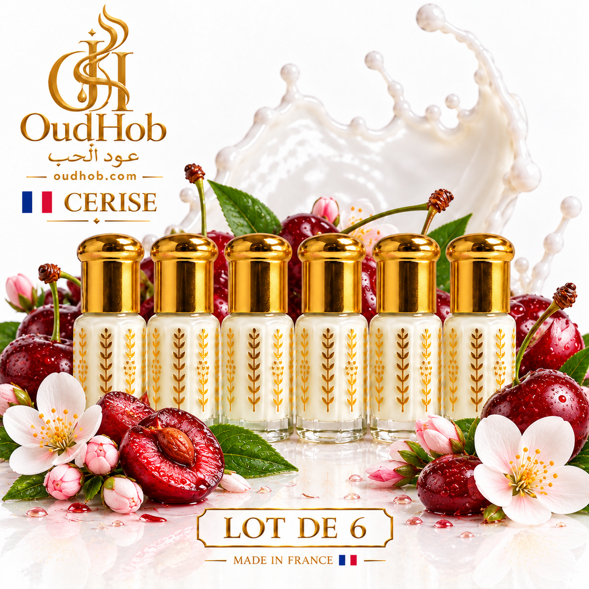 Musc Tahara Cerise – Musc Intime Sans Alcool 3 ml - Fabriqué en France – OudHob | عود الحب