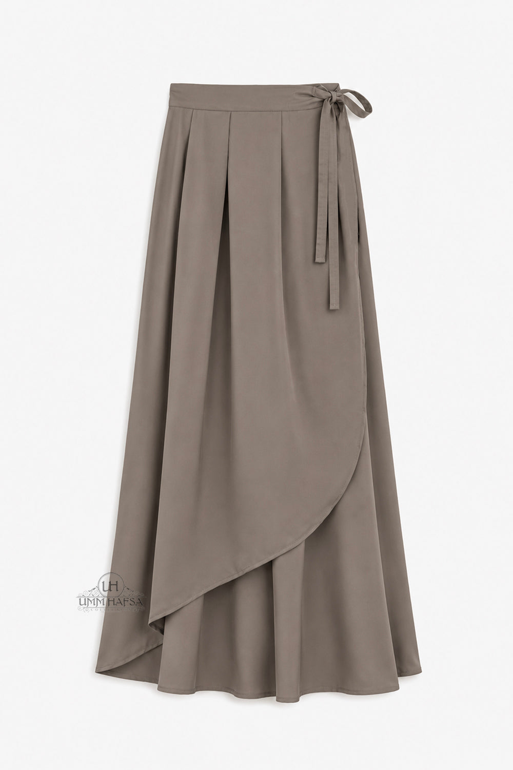 Jupe Portefeuille by Umm Hafsa – Longue, Ample et Fluide – Woolpeach Premium