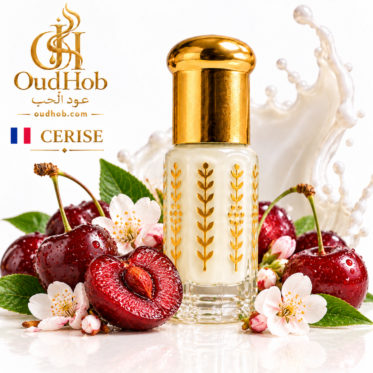Musc Tahara Cerise – Musc Intime Sans Alcool 3 ml - Fabriqué en France – OudHob | عود الحب