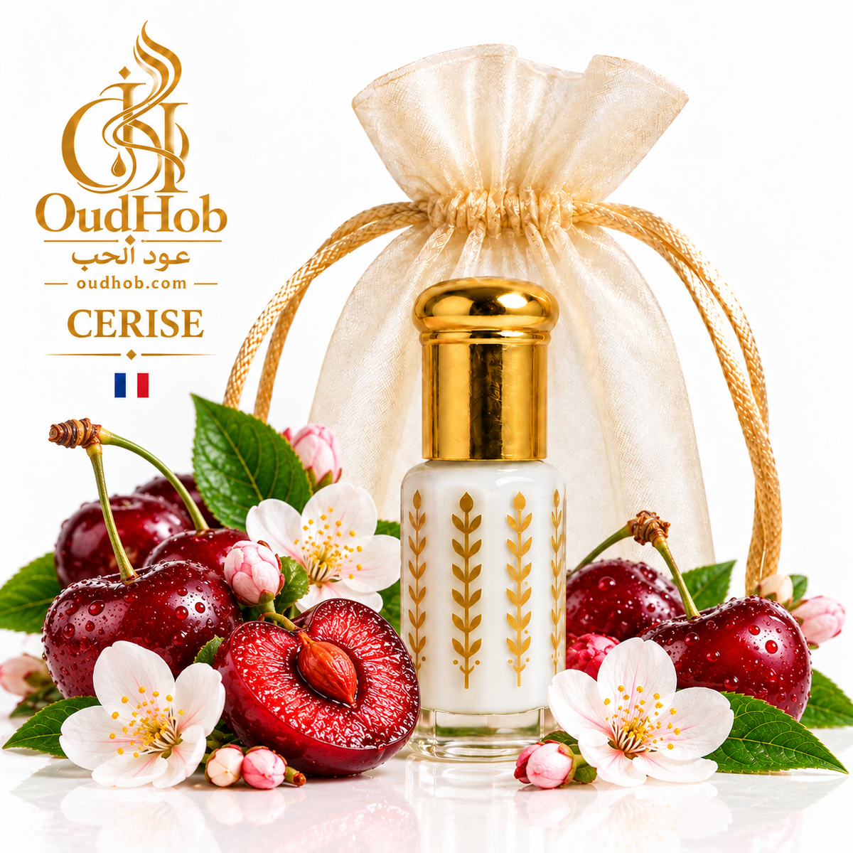 Musc Tahara Cerise – Musc Intime Sans Alcool 3 ml - Fabriqué en France – OudHob | عود الحب