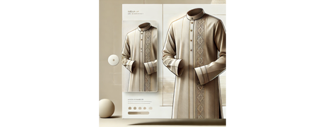 Le Qamis Homme : Un Symbole de Tradition et d’Élégance | Safwa Boutique