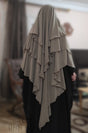Khimar 3 voiles mousseline Umm Hafsa