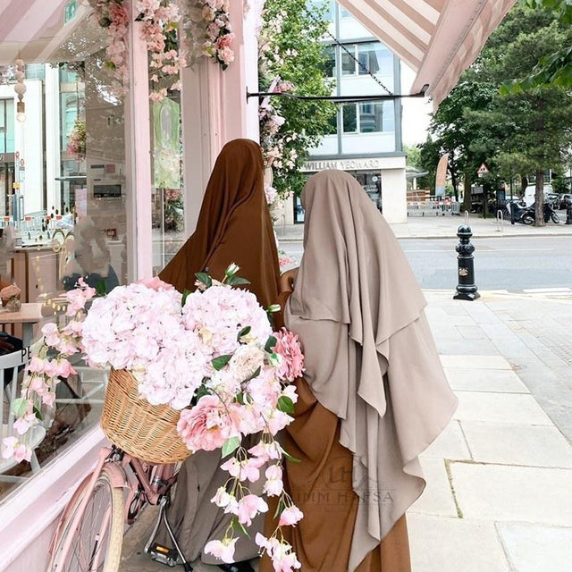Khimar triangle 2 voiles Umm Hafsa