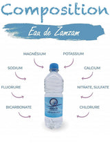Eau de zamzam bouteille Authentique de Makkah (Mecca) en Arabie Saoudite - Eau minérale